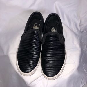 Black Leather Moto Vans